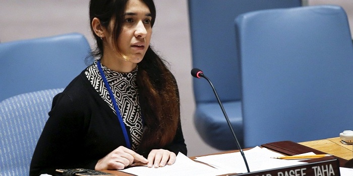 Yazidi survivor Nadia Murad becomes UN goodwill ambassador